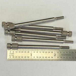 Colt I ejector rod, 1 piece, stainless,for new style cylinder, ser. # 36190E and on #443-56733