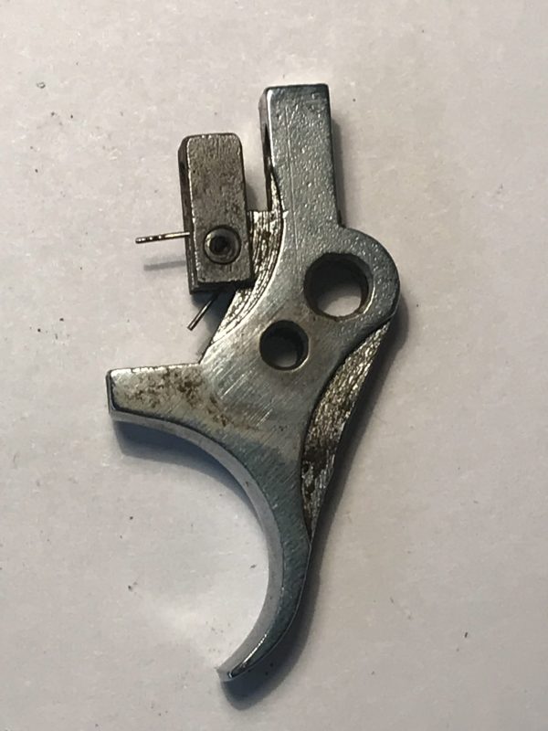 Savage pump shotgun trigger assembly, early square top #558-A77-279