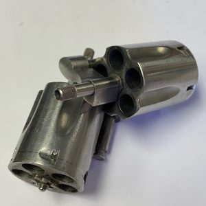 Smith & Wesson old model J frame 1957-1988 cylinder assembly .38 with yoke and extractor, stainless #1033-7064U-1