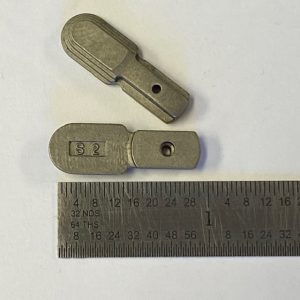 S&W 69 Series ambidextrous safety right side lever marked "S2" (retained with a spring and plunger) #1040-10700-S2