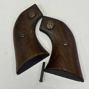 Ruger Old Model Single Six walnut grips with screw, silver eagle, 1972 and on, #189-XR10L&R-4