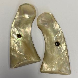Colt Pocket Revolver grips, longer, genuine factory pearl, minor chips #20-41P