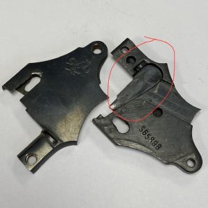 Colt D sideplate, 4 style changes, check red circle, blued steel, last models #154-56102B