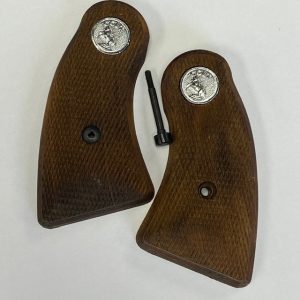 Colt D grips, checkered walnut, Agent & Courier only #154-51293-95