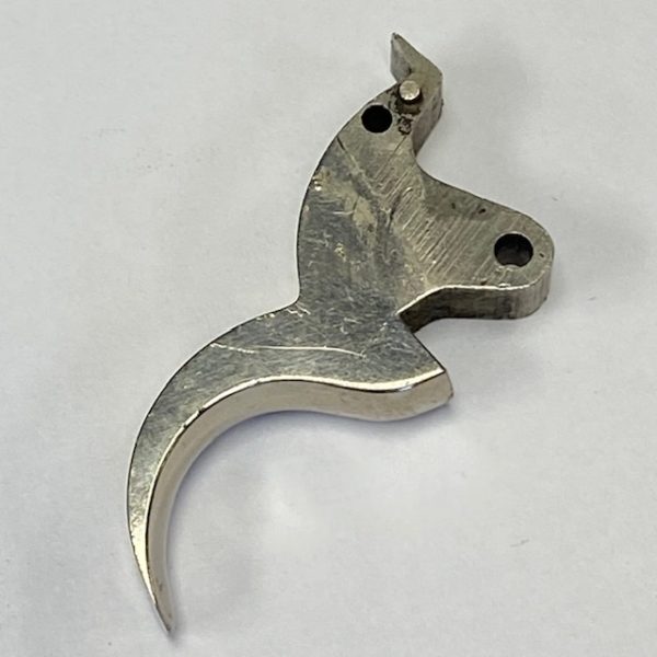 Colt E trigger, smooth, no cutout, nickel #443-50464N-3