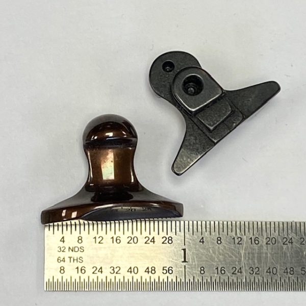 Colt I latch, later models, brown, #443-56663B