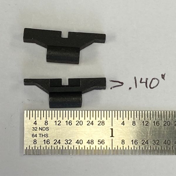 TC Contender rear sight blade, low, for 9191 rear sight .140" #C-76-0