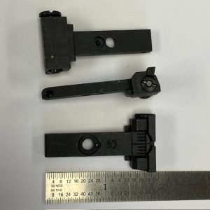TC Contender rear sight blade assembly, third style, low, no base. screws, spring or pin #C-9191-1