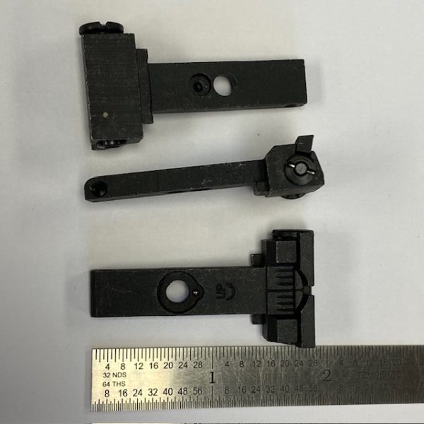 TC Contender rear sight blade assembly, third style, low, no base. screws, spring or pin #C-9191-1