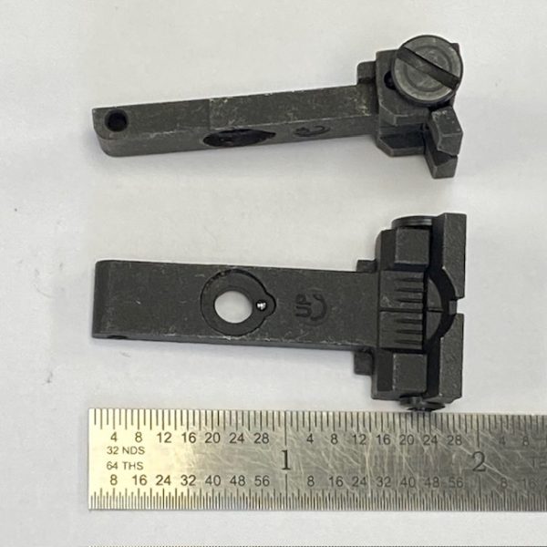 TC Contender rear sight blade assembly, third style, medium, no base. screws, spring or pin #C-9191-2