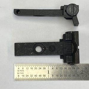 TC Contender rear sight blade assembly, third style, high, no base. screws, spring or pin #C-9191-3
