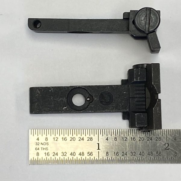 TC Contender rear sight blade assembly, third style, high, no base. screws, spring or pin #C-9191-3