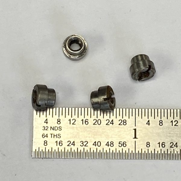 High Standard .22 revolver escutcheon nut, threaded, silver #270-7301N