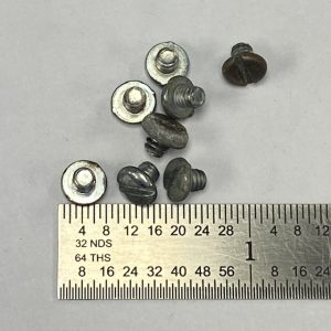Lorcin L25 grip screw, chrome, slot head #819-L19-11C