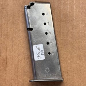 Star Firestar .45ACP magazine, 6 round nickel, #815-JF-1-N