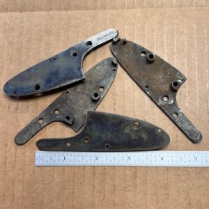 LC Smith lock plate, left, more oblong post at front, #120-50-2
