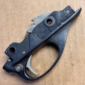 Remington Various Models trigger plate, left-hand 12ga, with trigger and hammer parts, #133-21565