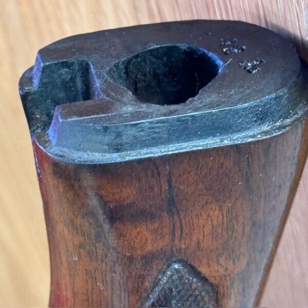 Remington 11-48 & 48 stock 12ga - recoil pad installed with a spoon - very minor repaired crack at front, #133-27820 - Image 2