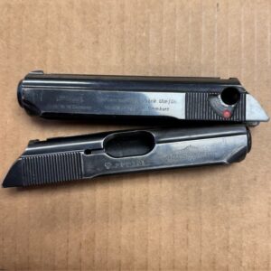 Walther PPK/S .380 slide only - blue - early Interarms logo - 1950 German proof mark, #868-22502-G