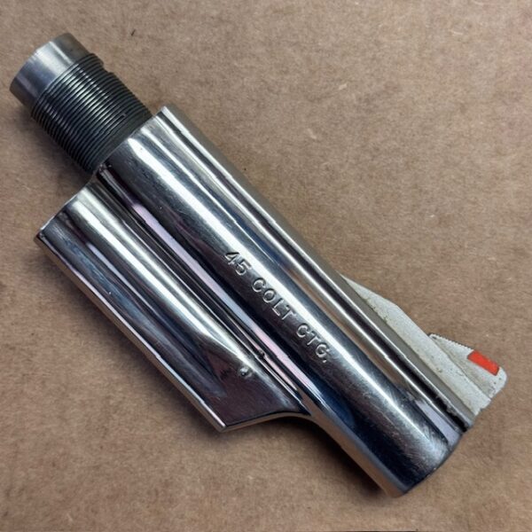 S&W Model 25-5 1978-1990 nickel barrel 4-1/8" with red ramp front sight - very good condition, #1032-4568N - Image 2