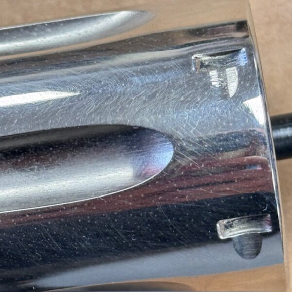 S&W Model 25-5 1978-1990 nickel cylinder with extractor - new, but finish is speckled - see close-up, #1032-4948N - Image 3