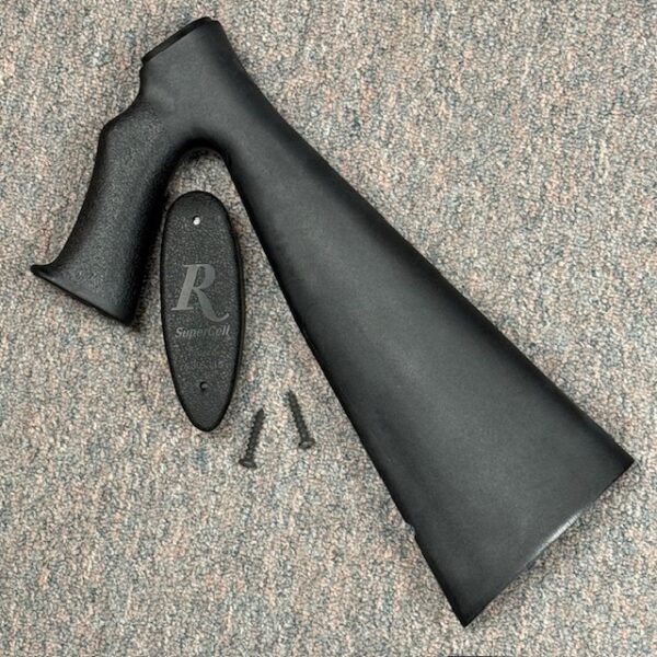 Remington 870 stock 12 gauge with pistol grip and recoil pad - black synthetic, #1066-113068