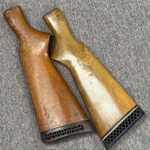 Remington 870 stock 12-16-20 gauge standard with recoil pad, #1066-102850U, needs refinishing