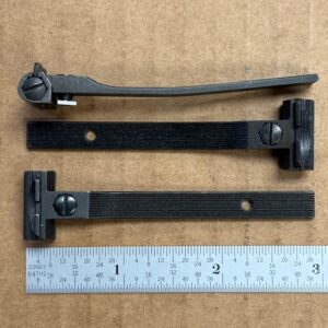 Smith & Wesson old model N frame rear sight assembly with screw - .146 plain blade - models up to 1967, #1032-5218