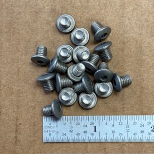 Browning BDA & Sig P220 and P225 grip plate screw - dull silver hex head - 9m/m-38 Super-.45 NOT FOR P226 - NOT FOR BDA .380, #445-30-S
