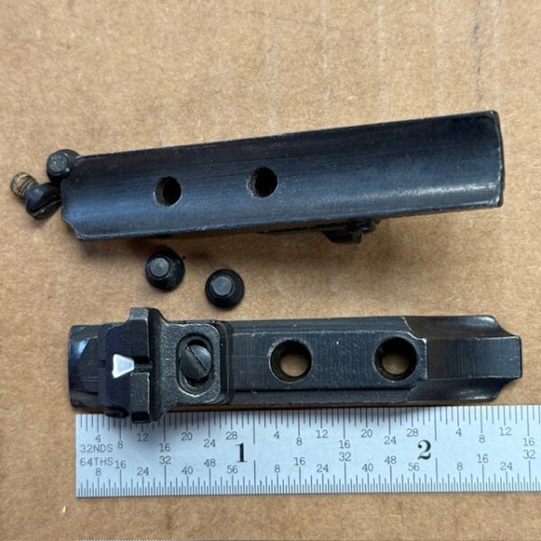 Remington Various Models rear sight assembly- 2nd model - solid base, #606-103145-2U