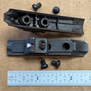 Remington Various Models rear sight assembly- 3rd model - solid base, #606-103145-3U