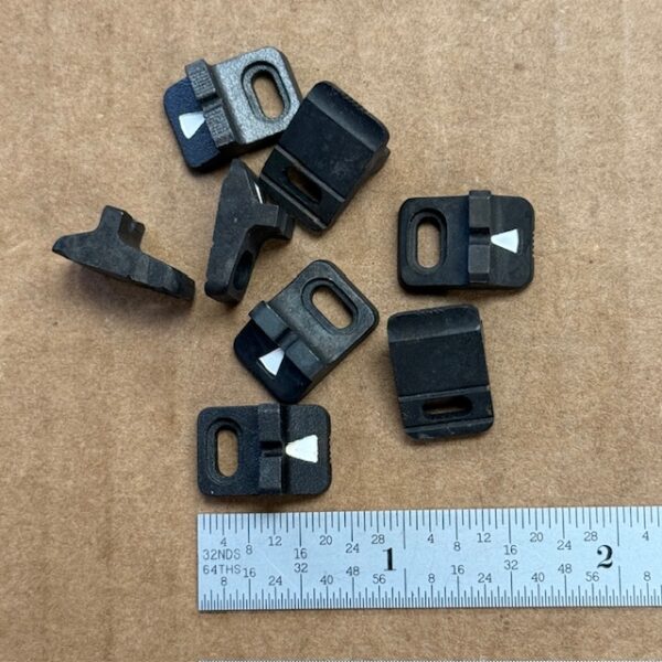 Remington Various Models rear sight aperture - latest style narrow blade with white arrow, #606-90905-3