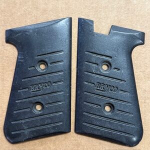 Bryco-Jennings 48 .380 grips black plastic, #1080-4860U
