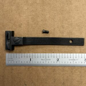 Smith & Wesson 27 rear sight assembly -  finely checkered - with white outline blade and screw, #1032-5276U Fits all 1967-1988 N frames