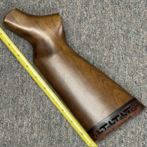 Savage-Stevens-Springfield 940-944 Series stock -youth length with recoil pad (discolored)- CHECK curved side surface where stock meets frame, #494-940Y-3