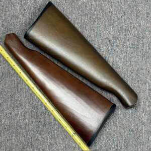 Savage-Springfield-Stevens Various Models stock with buttplate - CHECK - V-shape on side surface where stock meets frame, #494-A944-3-S