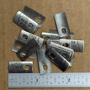 Mossberg shotgun choke index plate .375" wide - earlier, #436-R649-1